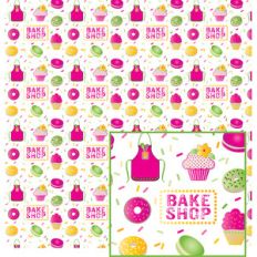 bright baked themed paper