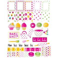 bright bake-themed planner
