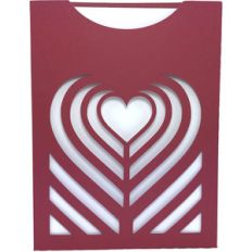 hearts valentine card