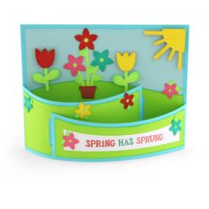 a2 flexi card spring flowers