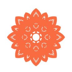 cute flower vintage doily
