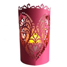 filigree heart lantern