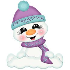 snowman playing in snow