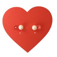 heart earring card