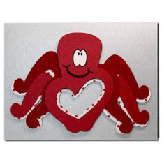 stacked octopus heart card