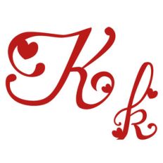 k romantic monogram