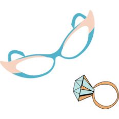 sunglasses and diamond ring