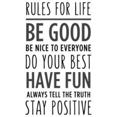 rules for life phrase
