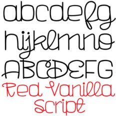pn red vanilla script