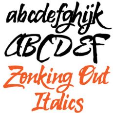 zp zonking out italics