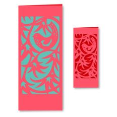 tall morning glory bird card