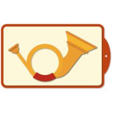 musical tag hunting horn