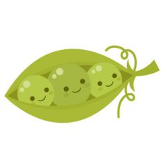 kawaii peas in a pod