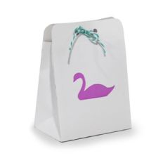 swan favor bag