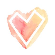 cute watercolor heart