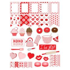 valentine planner stickers