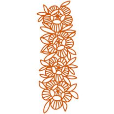 modern bouquet border