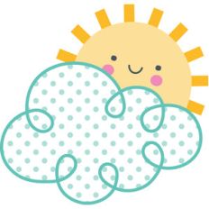 sun and cloud - spring things
