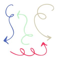curly arrows