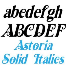 ld astoria solid italics