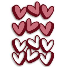 3 hearts
