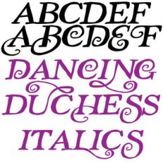pn dancing duchess italics