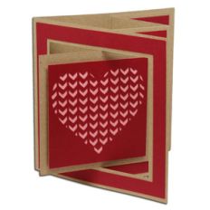 chevron heart window lever card
