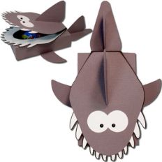 shark open mouth treat box