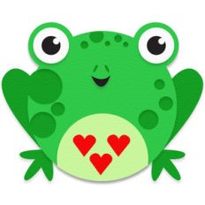 round frog valentine