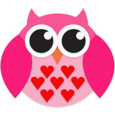 round owl valentine