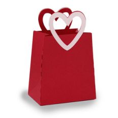 heart handle favor bag