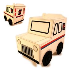 mail truck 3d box