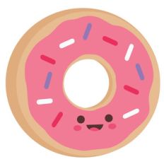 cute donut character