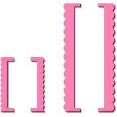 brackets set- scalloped