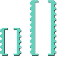 bracket set- stamp edge