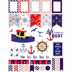 nautical planner stickers