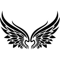 tribal angel wings