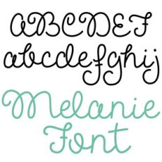 melanie font