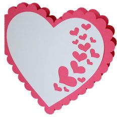 heart spray heart card