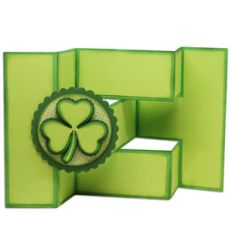 layered shamrock tri-shutter card
