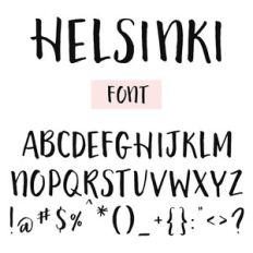 helsinki font by angie makes