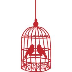 hanging bird cage