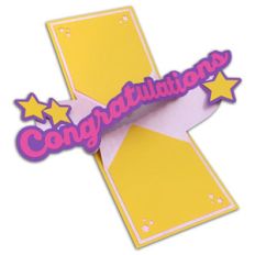 twist pop-up congratulations card