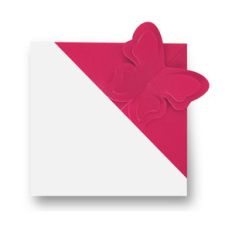'interlock' corner bookmark - butterfly