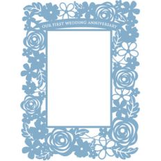 first wedding anniversary photo frame