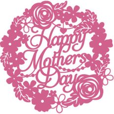 floral mother's day wreath