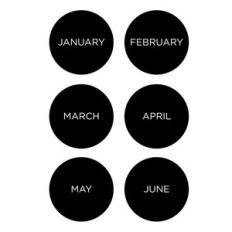 monthly markers