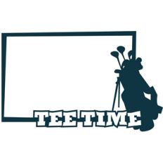 tee time golf frame