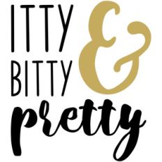 baby t-shirt: itty bitty pretty