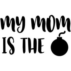 baby t-shirt: mom bomb